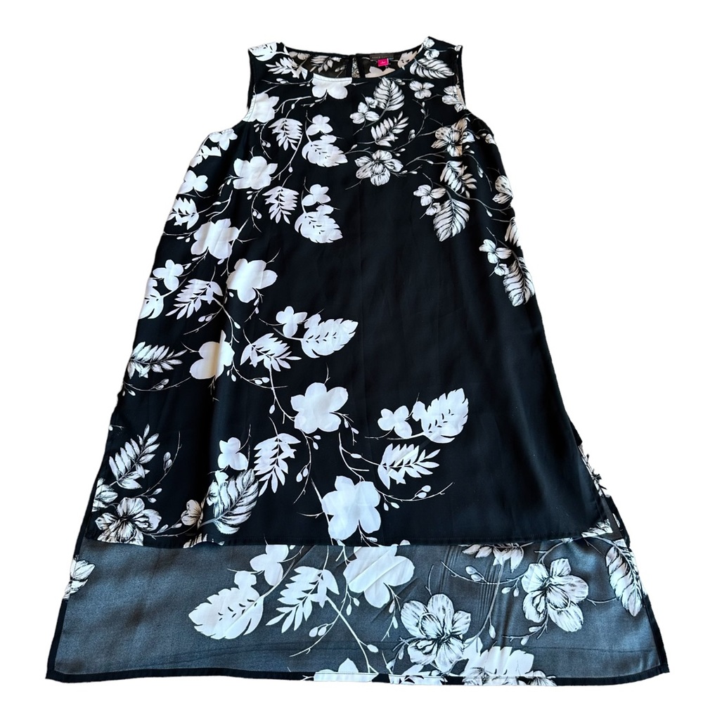 VINCE CAMUTO floral sleeveless dress L NWT - Picture 1 of 9